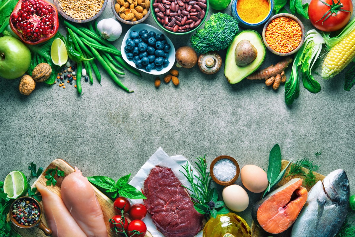Divisão dos géneros alimentícios de origem vegetal e animal. Fonte: Getty Images Divisão de alimentos de origem vegetal e animal
